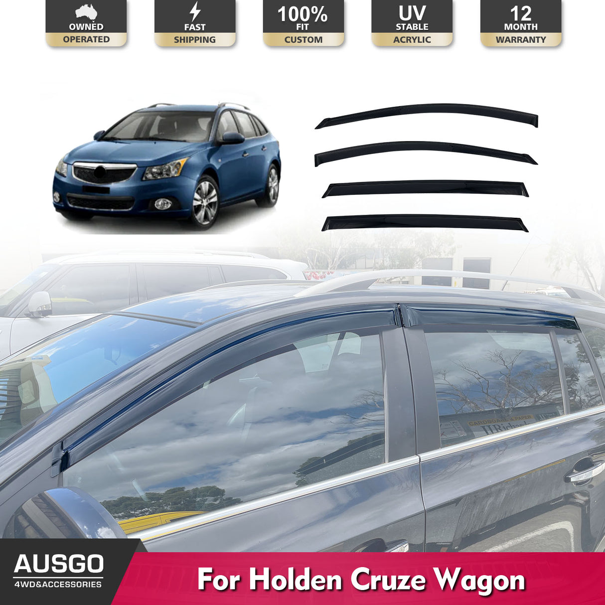 Weather Shields for Holden Cruze Wagon 2009-2016