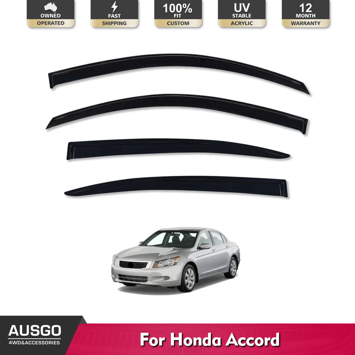 Weather Shields for Honda Accord 8th 2008-2013