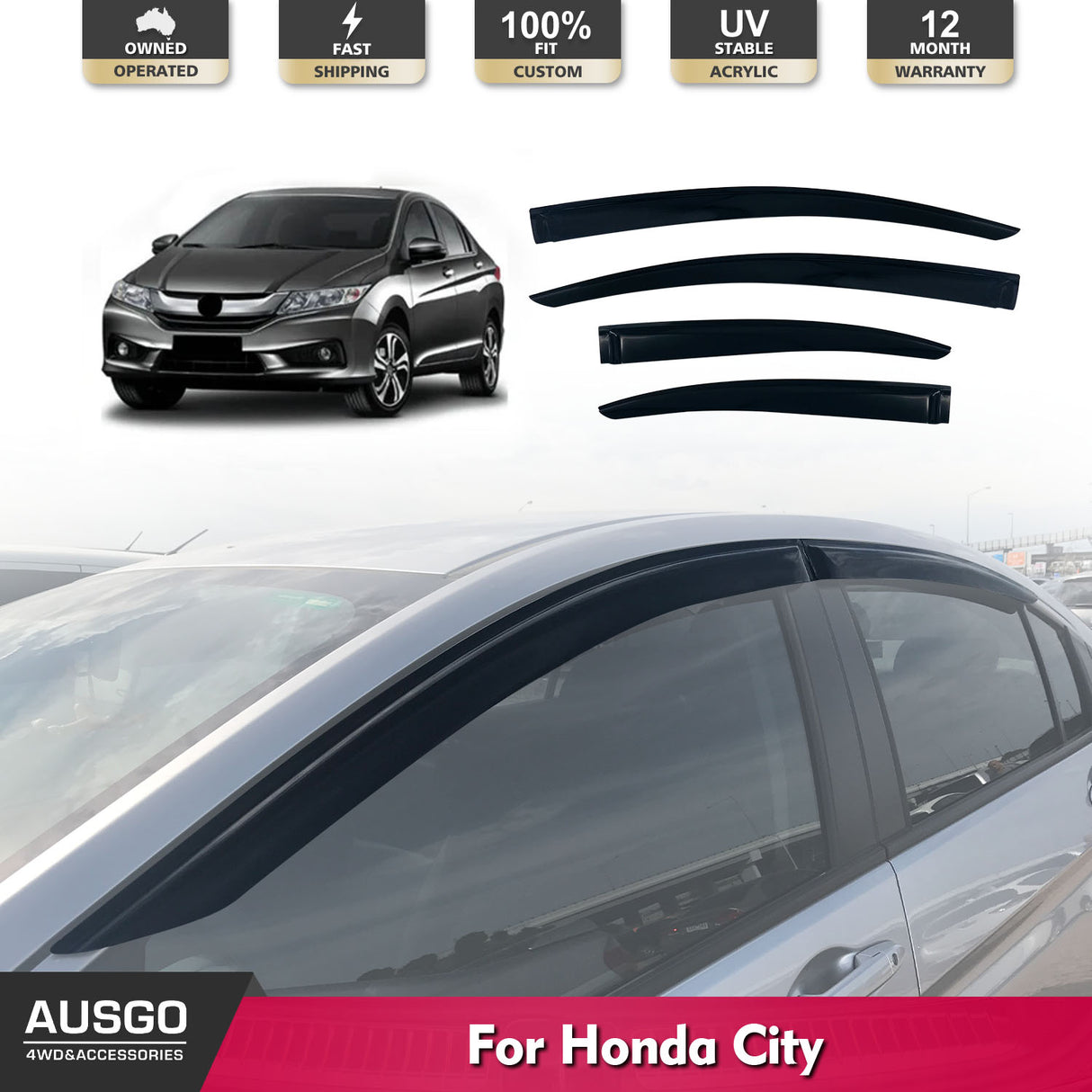 Weather Shields for Honda City 2014-Onwards