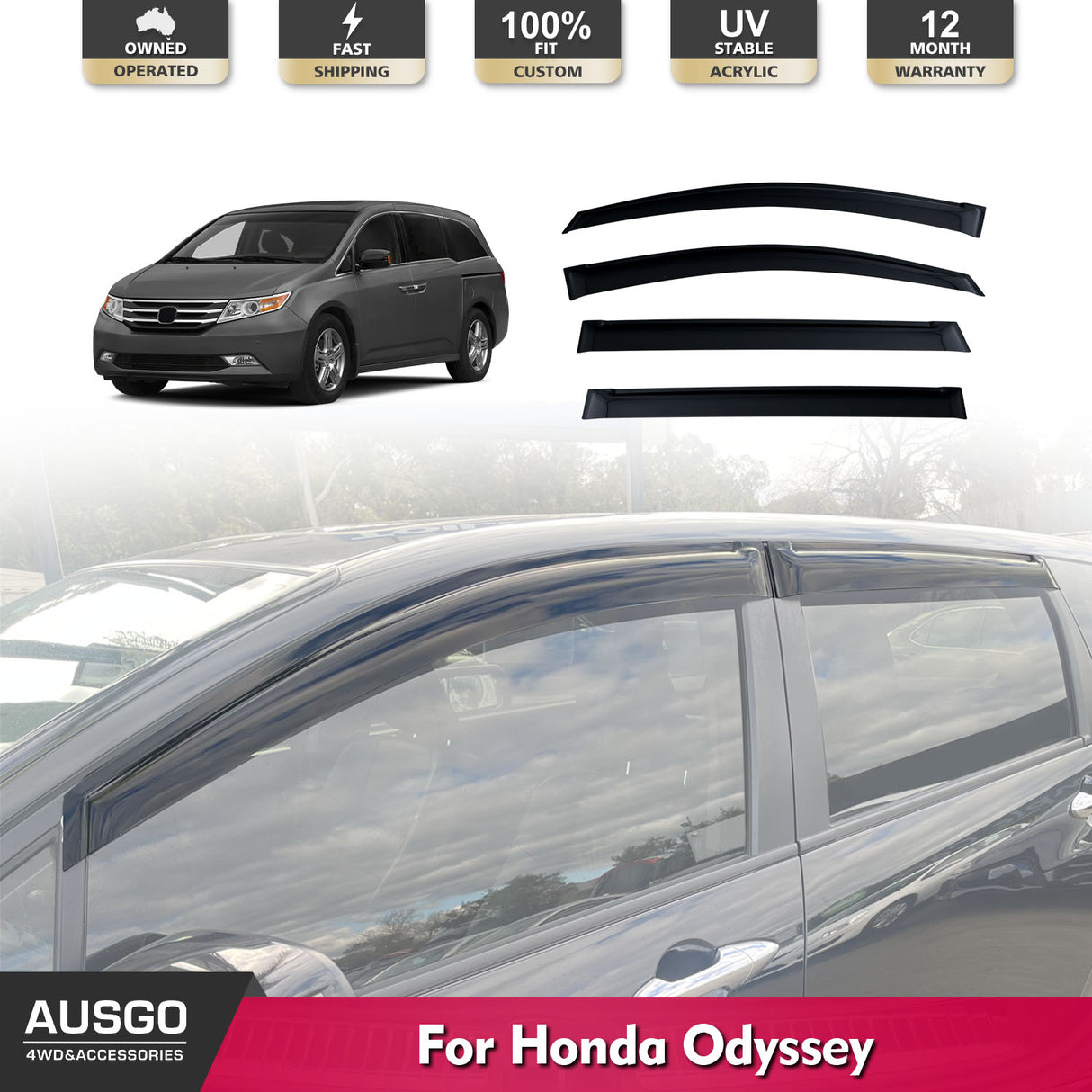 Weather Shields for Honda Odyssey 2009-2013