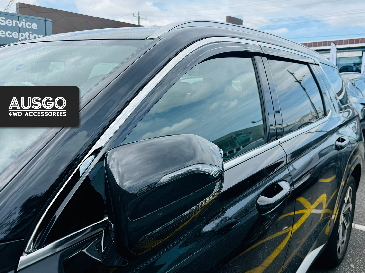 Stainless Trim Weather Shields for Hyundai Palisade 2019-2025