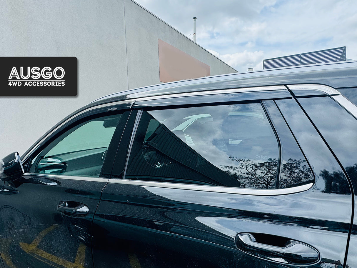 Stainless Trim Weather Shields for Hyundai Palisade 2019-2025
