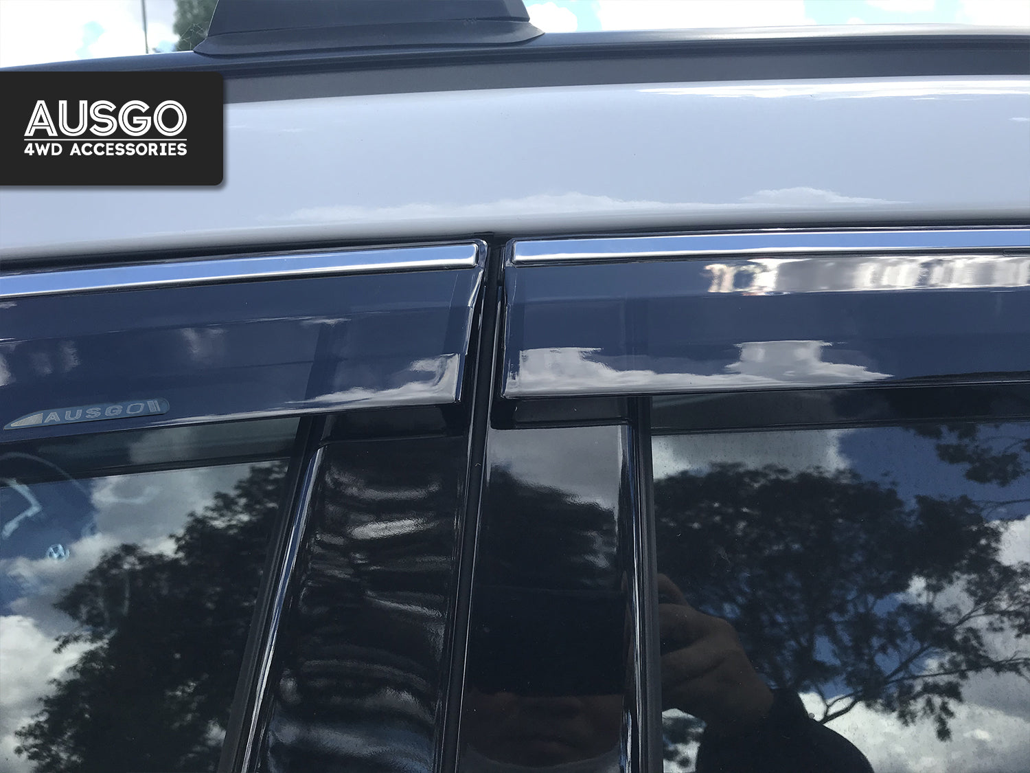 Stainless Trim Weather Shields for Hyundai Santa Fe DM Series 2012-2018