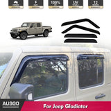 Luxury Weather Shields for Jeep Gladiator Dual Cab 2020-Onwards