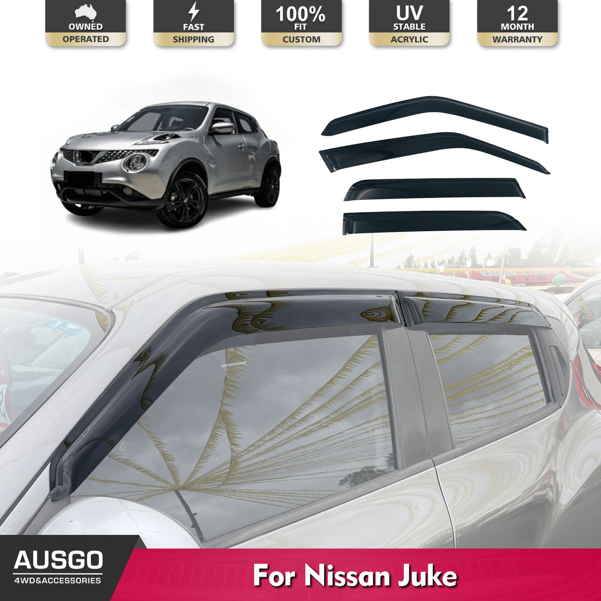 Weather Shields for Nissan Juke F15 Series 2013-2020