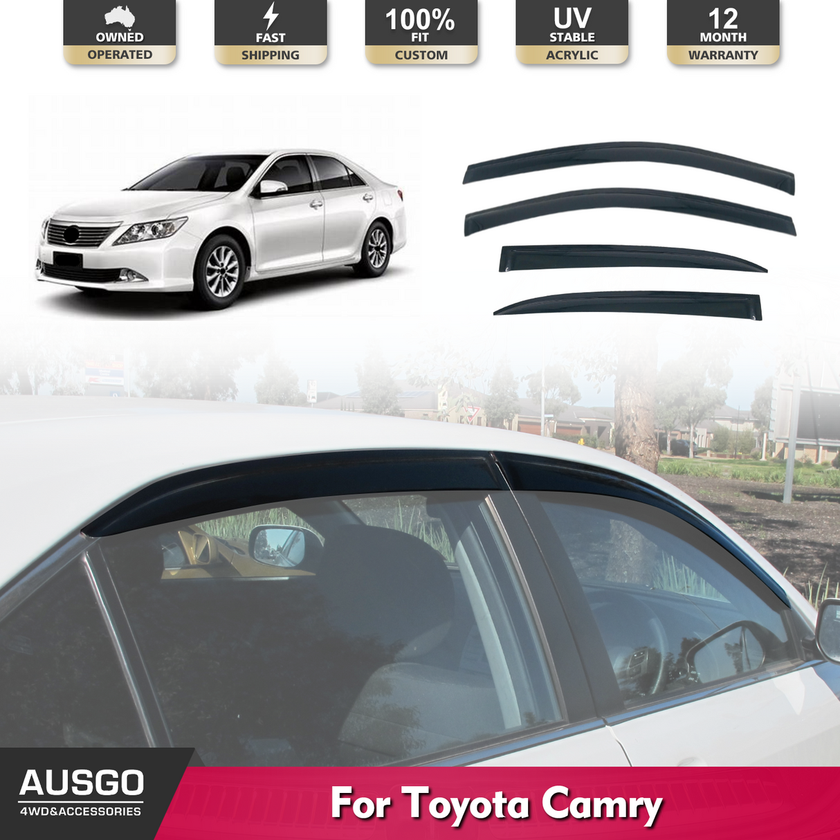 Weather Shields for Toyota Camry 2006-2012