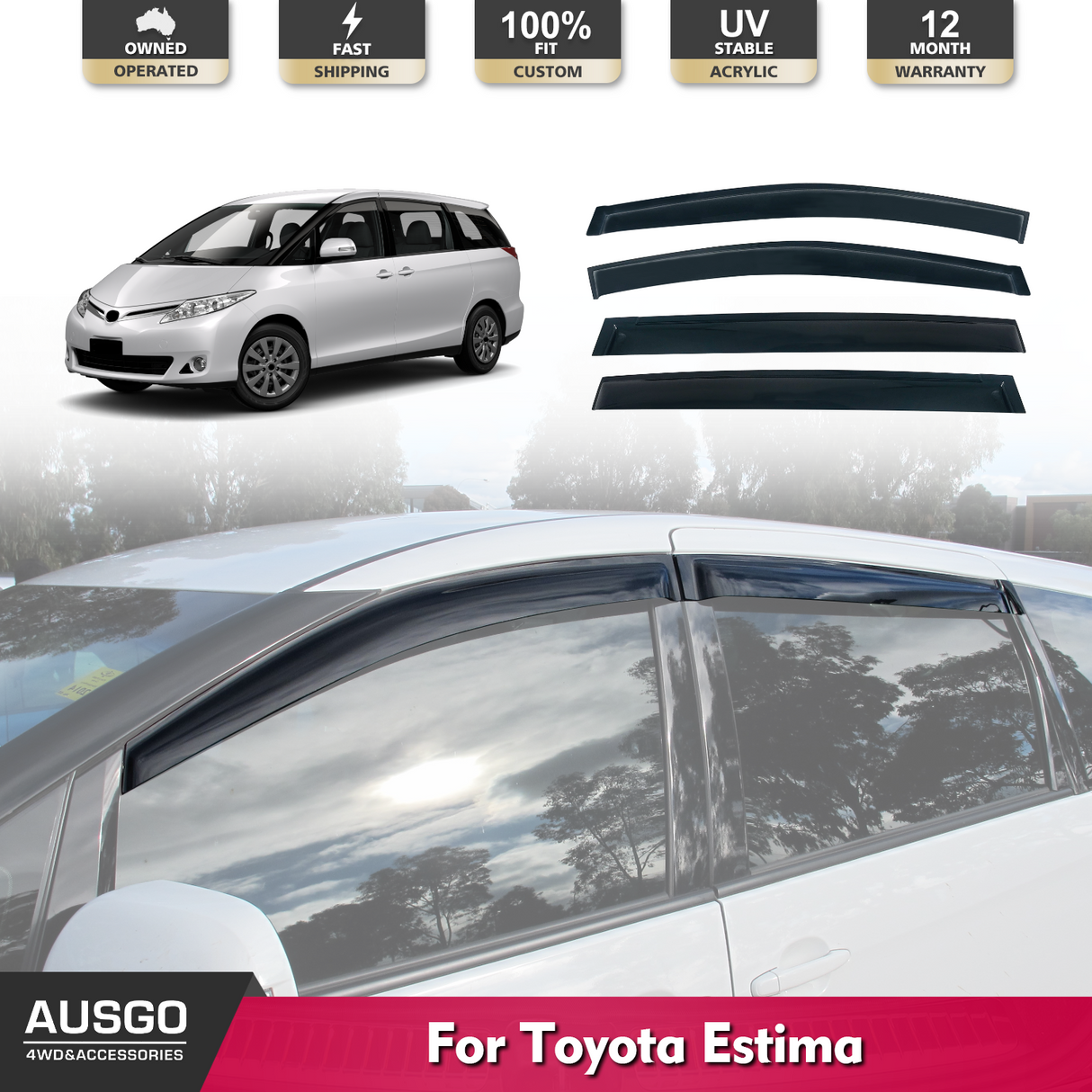 Weather Shields for Toyota Estima 2006-2019