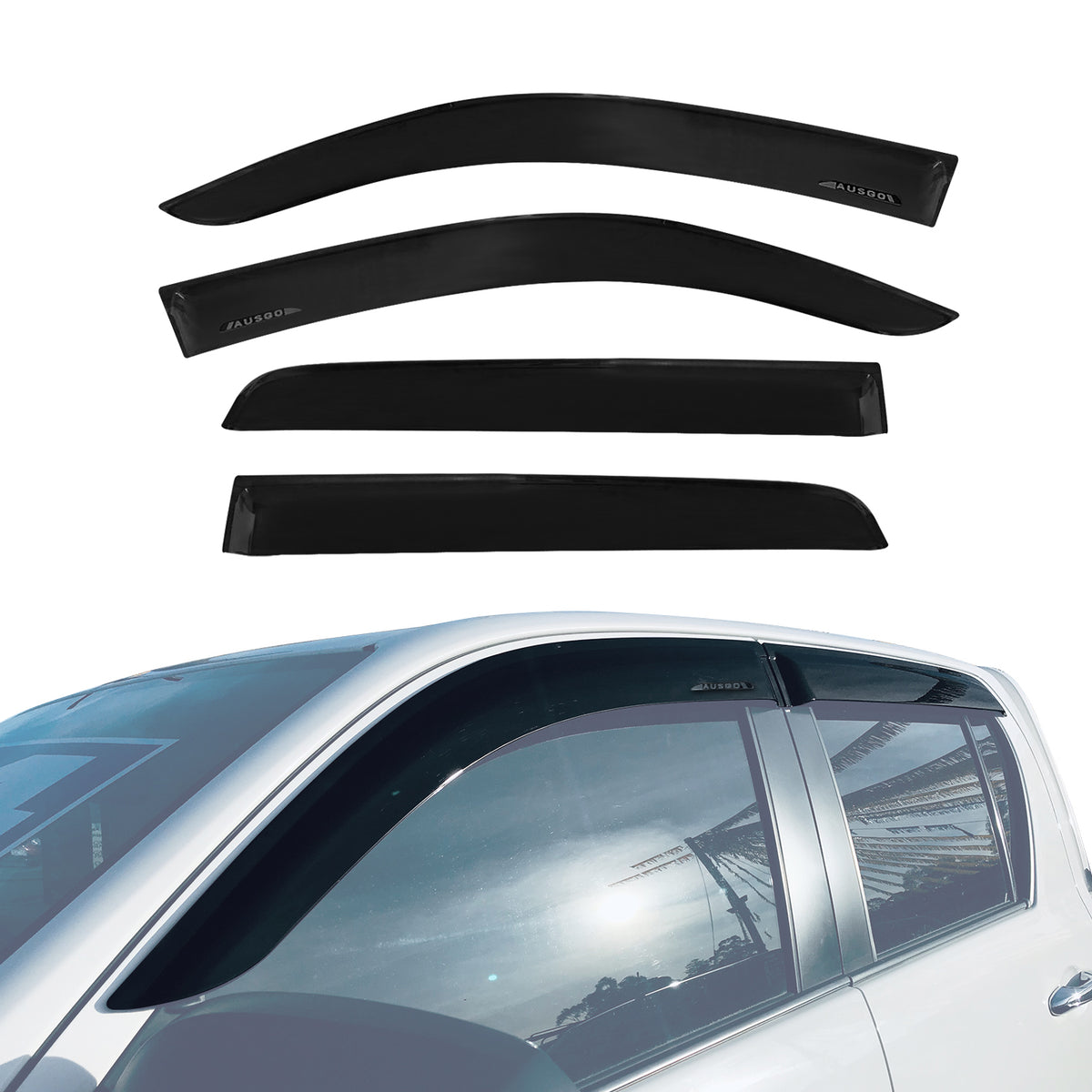 Injection Weather Shields for Toyota Hilux Dual Cab 2015-2025
