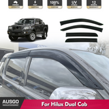 Injection Weather Shields for Toyota Hilux Dual Cab 2005-2015