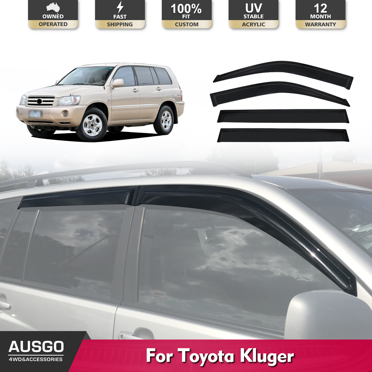 Weather Shields for Toyota Kluger 2003-2007