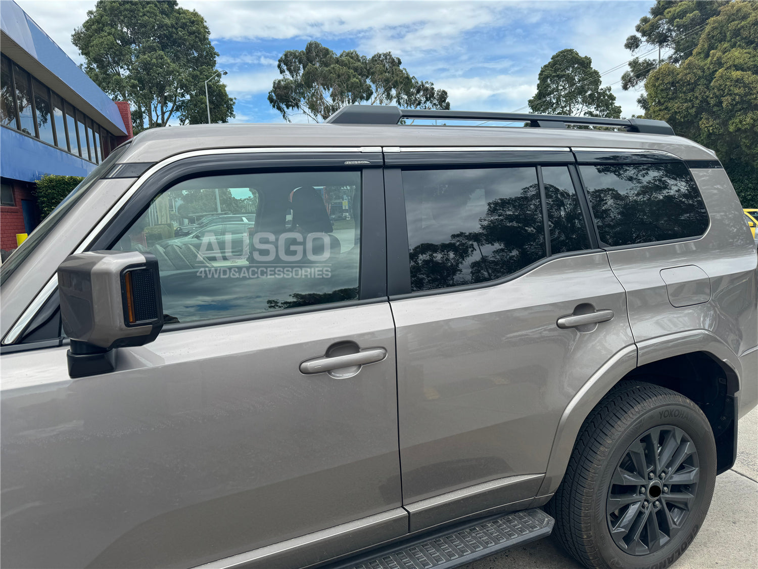 Stainless Trim Weather Shields for Lexus GX550 2024-Onwards