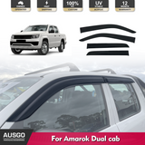 Luxury Weather Shields for Volkswagen Amarok 2H Series Dual Cab 2009-2022