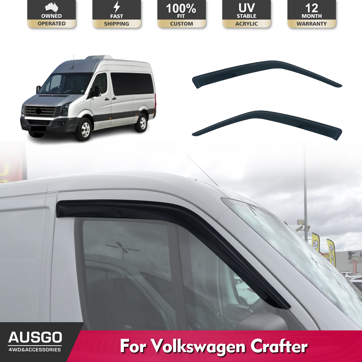 Weather Shields for Volkswagen Crafter 2006-2016