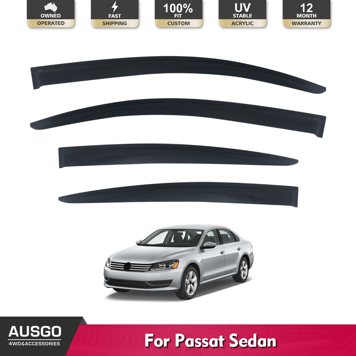 Weather Shields for Volkswagen Passat Sedan 2006-2015