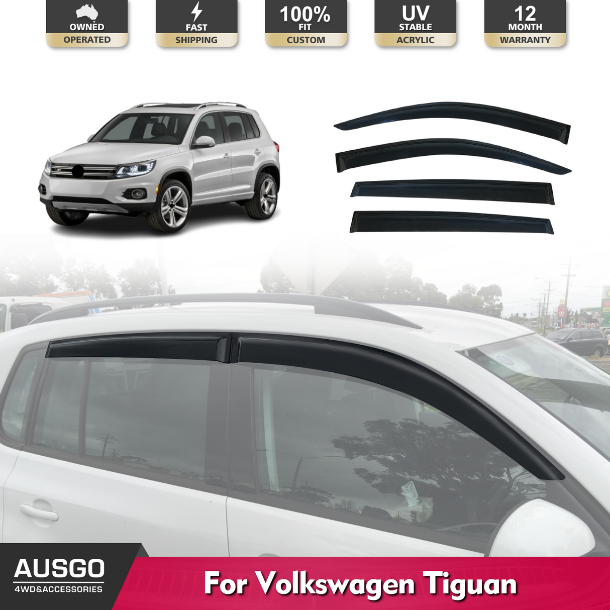 Weather Shields for Volkswagen Tiguan 2008-2016