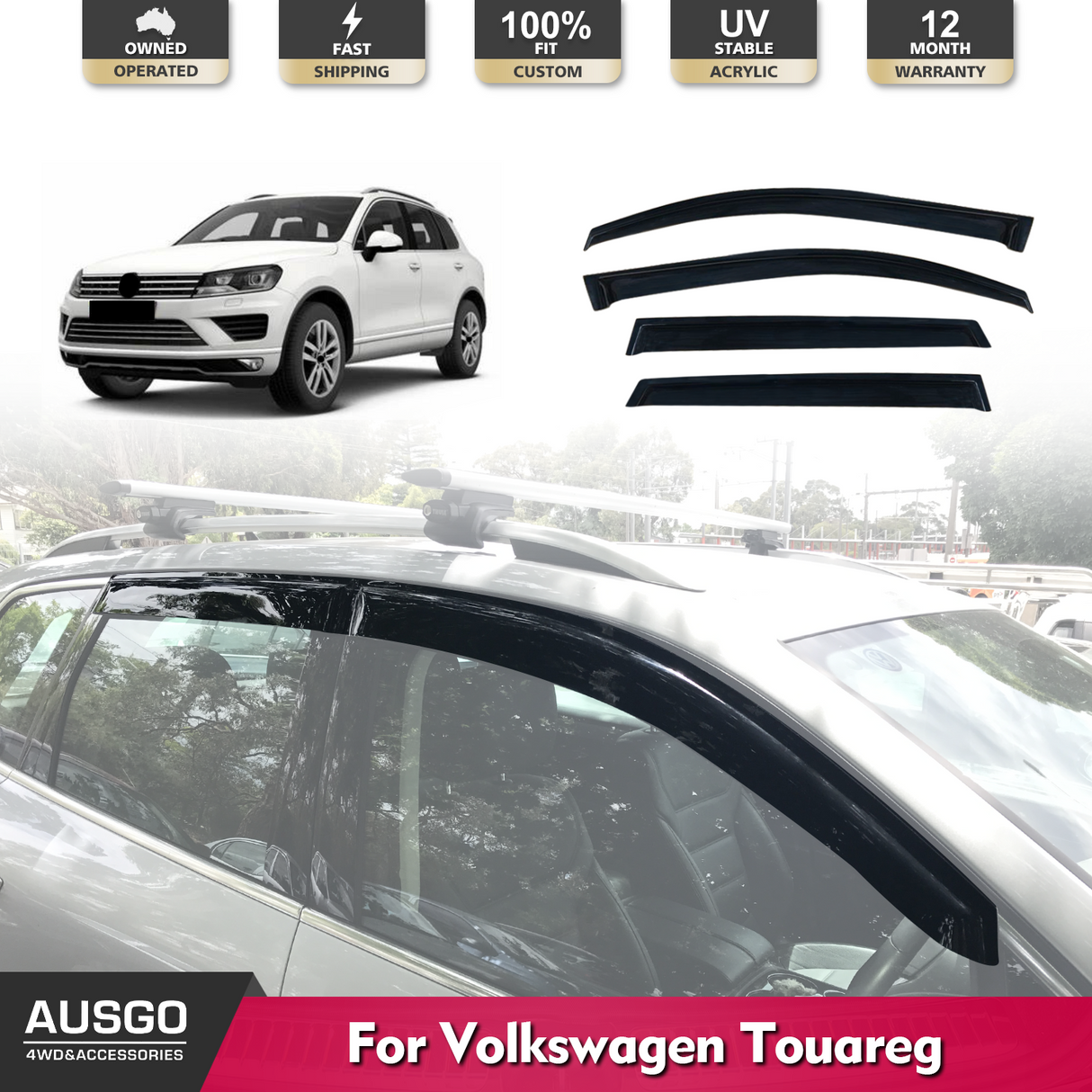 Weather Shields for Volkswagen Touareg 2011-2019