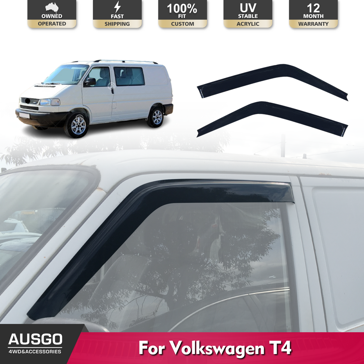 Weather Shields for Volkswagen Transporter T4 1993-2004