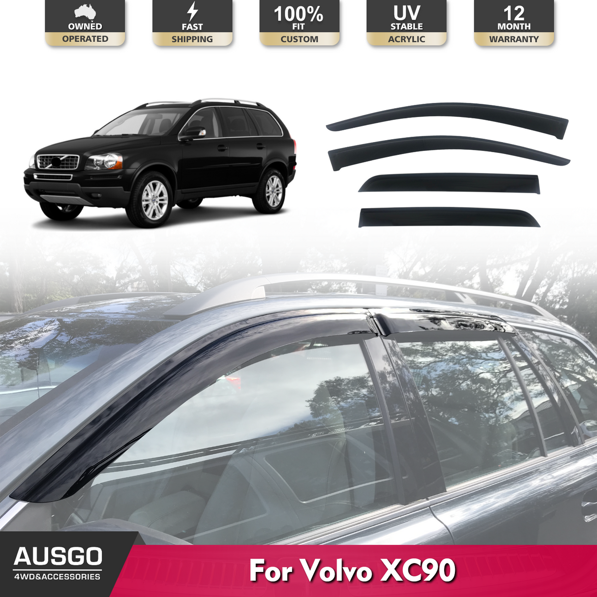 Weather Shields for Volvo XC90 2003-2014