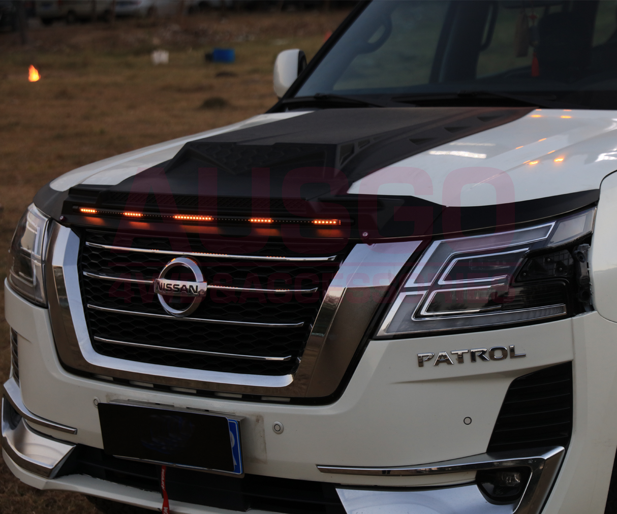 Bonnet Protector with LED Light for Nissan Patrol Y62 2021-Onwards