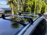 1 Pair Aluminum Cross Bar for Volvo XC90 T6 2015-2019 Clamp in Flush Rail Luggage Carrier Roof Rack