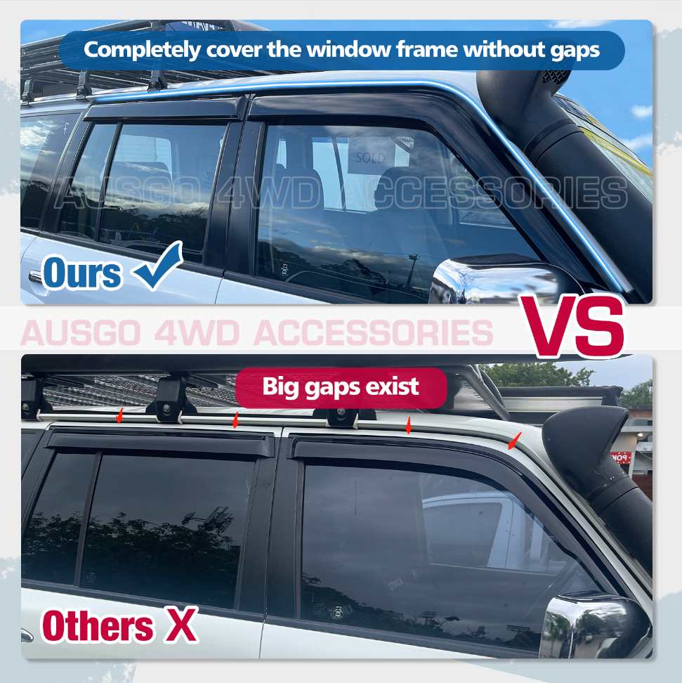 Luxury Weather Shields for Nissan Patrol GU Y61 1998-2016