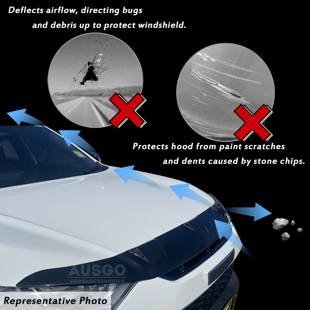 Luxury Weather Shields + Bonnet Protector for Haval H6 B01 Series 2021-Onwards