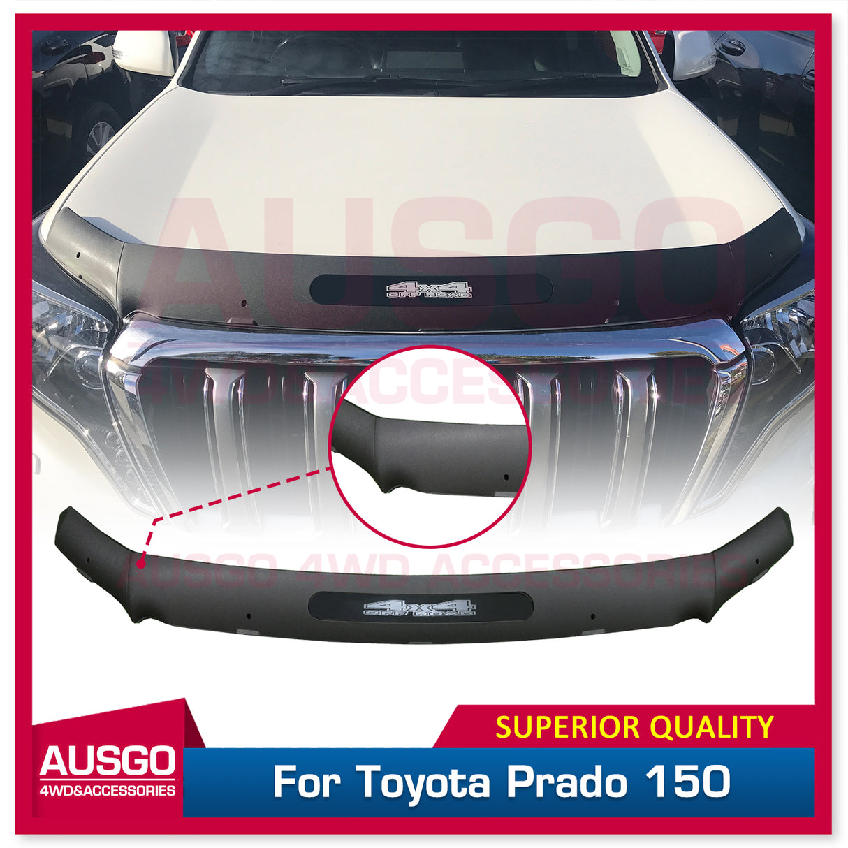 Bonnet Protector for Toyota Landcruise Prado 150 Series 2013-2017