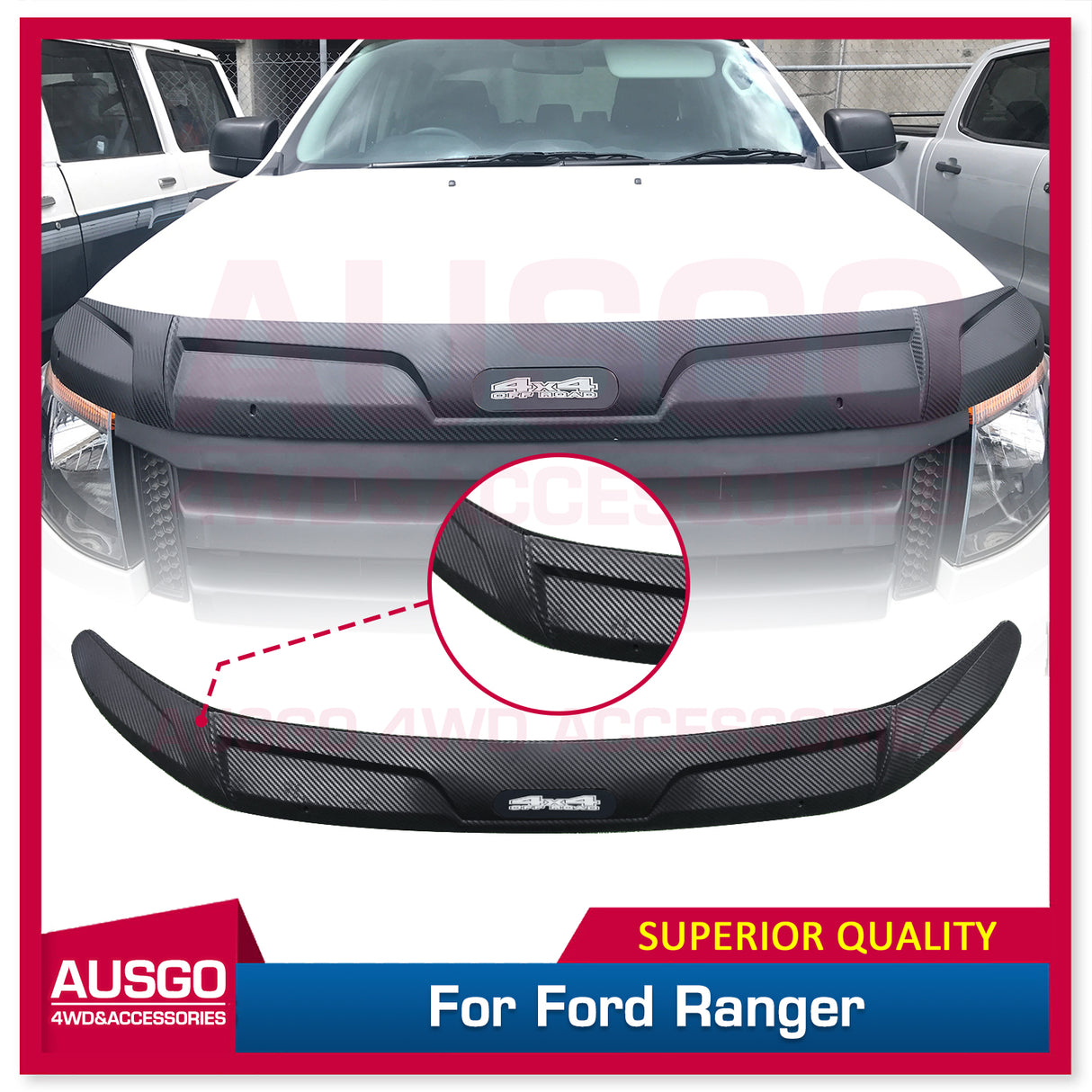 Bonnet Protector Guard for Ford Ranger 2012-2015