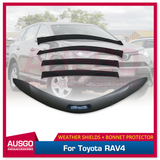 Weather Shields + Bonnet Protector for Toyota RAV4 2013-2019