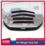 PRE-ORDER Injection Weather Shields + Bonnet Protector for Ford Ranger Dual Cab 2016-2022