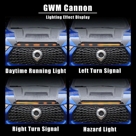 LED Light Injection Bonnet Protector Guard for GWM Cannon 2020+