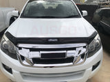 Luxury Weather Shields + Bonnet Protector for ISUZU D-MAX DMAX Extra Cab 2012-2016