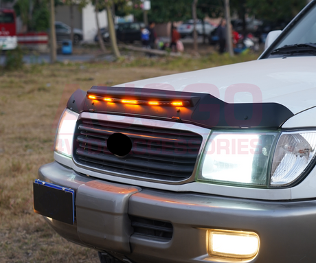 LED Light Injection Bonnet Protector for Toyota Land Cruiser 100 LandCruiser 100 LC100 1998-2007
