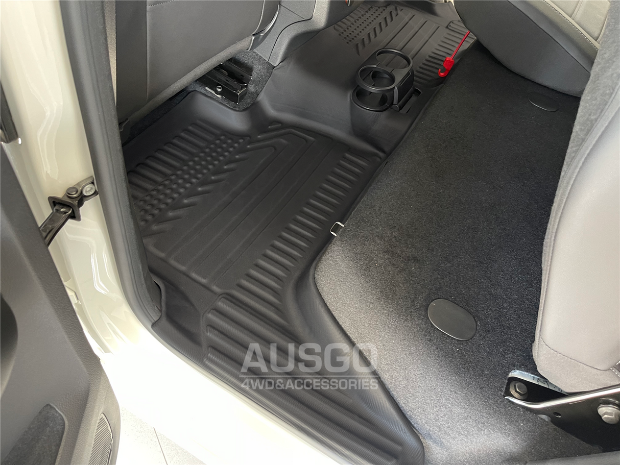 5D Moulded Car Floor Mats for Volkswagen Amarok 2H Series Dual Cab 2009-2022