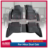 5D Car Floor Mats for Toyota Hilux Dual Cab 2005-2015