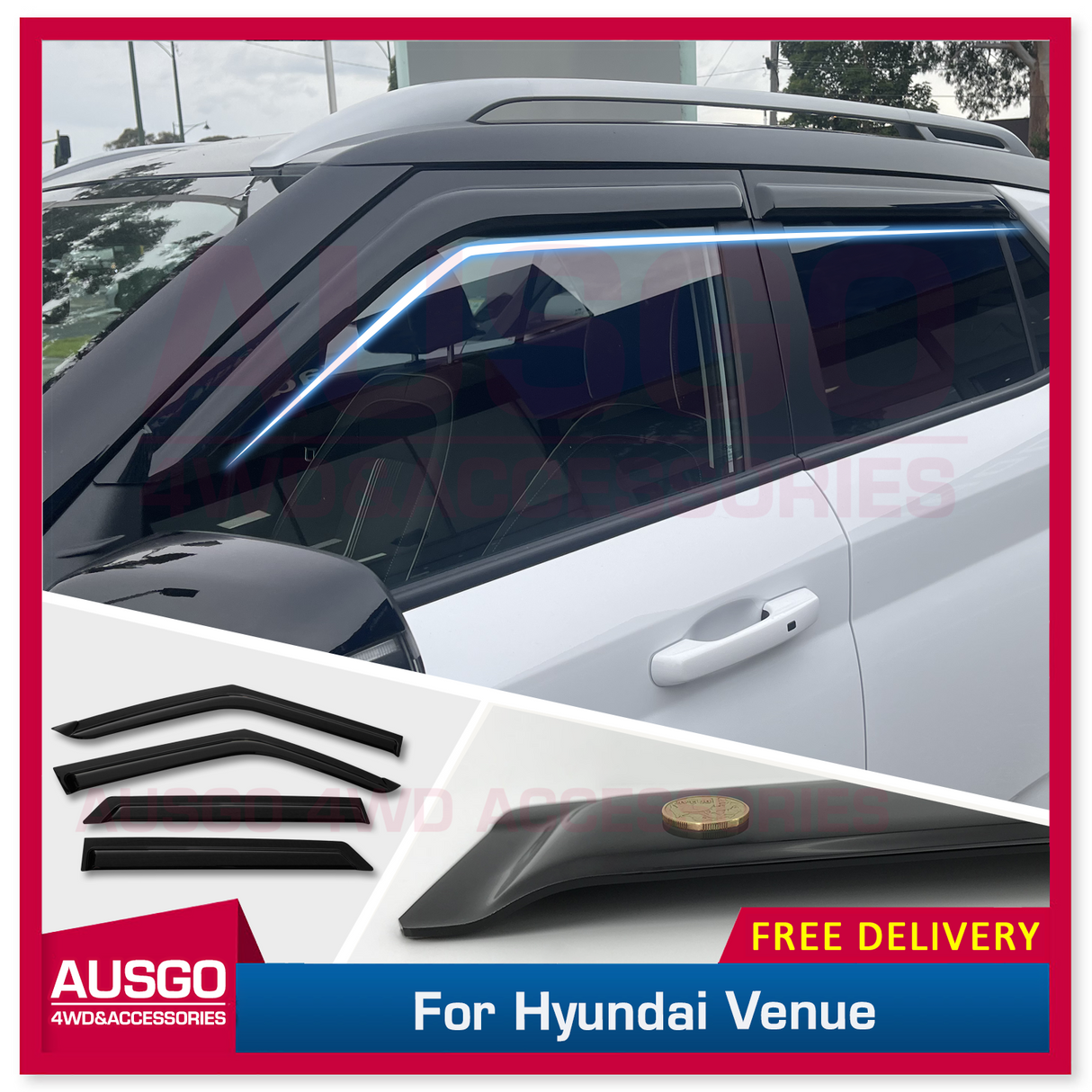 Luxury Weather Shields for Hyundai Venue 2019-Onwards