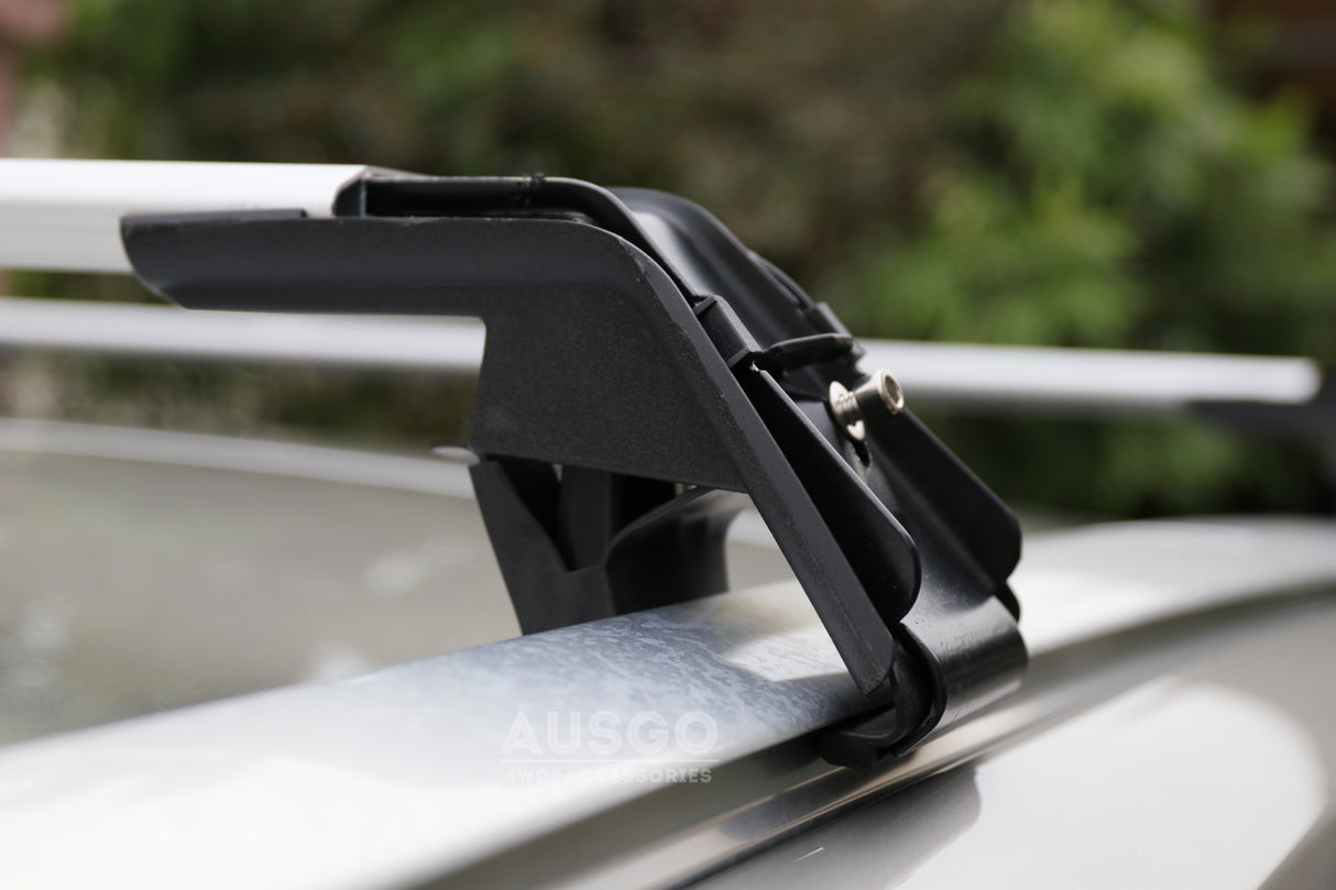1 Pair Aluminum Cross Bar for Toyota RAV4 2013-2019 Clamp in Flush Rail Luggage Carrier Roof Rack