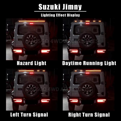 LED Light Rear Roof Spoiler Deflector Spoilers Wing Lip  for Suzuki Jimny 2018+