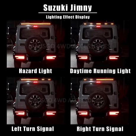 Rear Roof Spoiler with LED Light for Suzuki Jimny 2018-Onwards