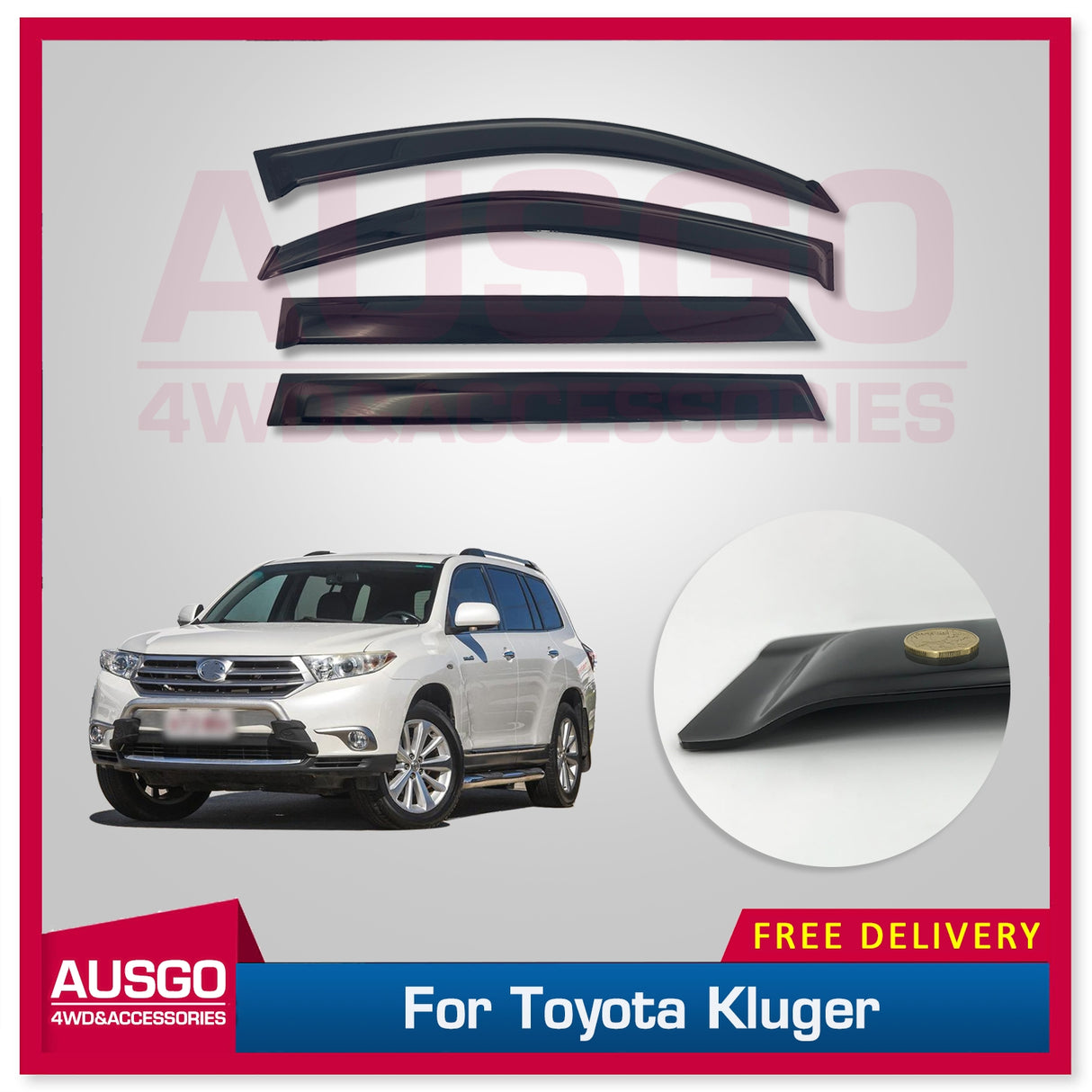 Luxury Weather Shields for Toyota Kluger 2007-2013