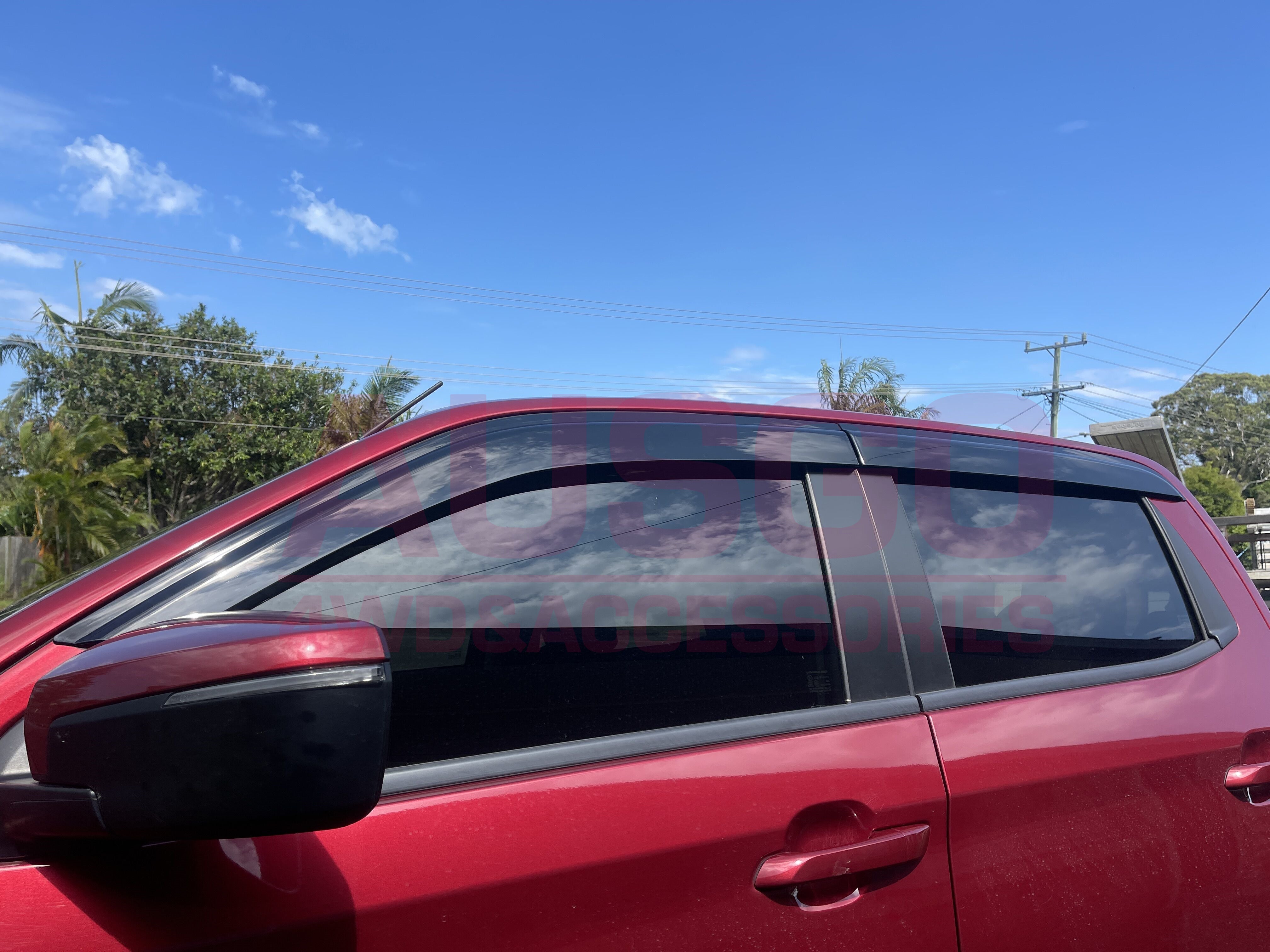 Injection Weather Shields for Mazda BT-50 BT50 TF Series Dual Cab 2020-Onwards