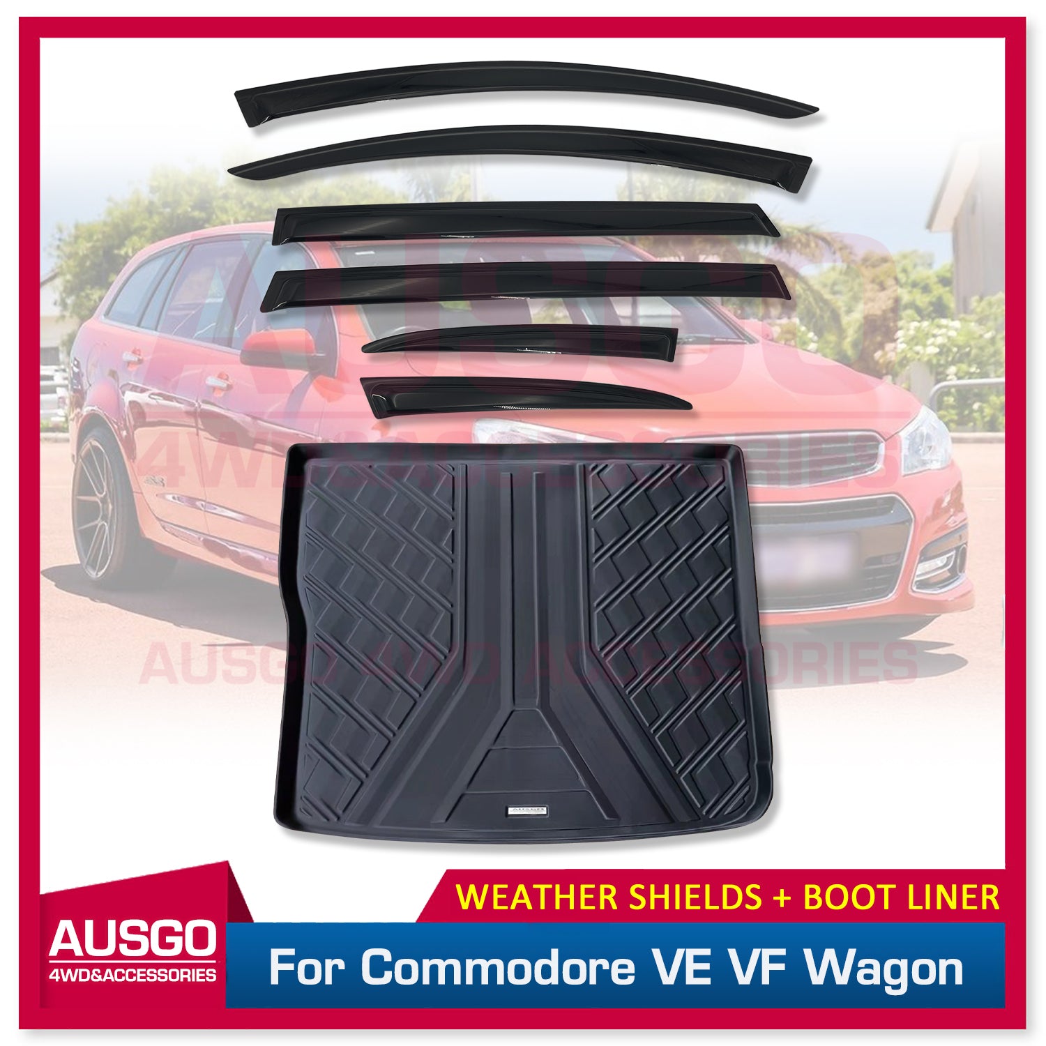 Luxury 6PCS Weather Shields Cargo Mat for Holden Commodore VE VF Wag –  AUSGO 4X4 Accessories