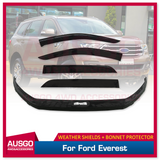 Weather Shields + Bonnet Protector for Ford Everest UA Series 2015-2022