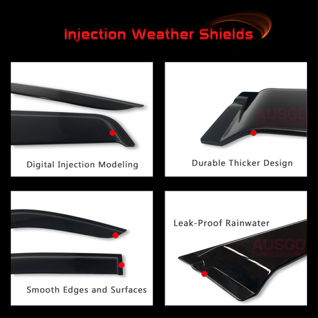 Injection Weather Shields for Hyundai Staria / Staria Load 2021-Onwards Weathershields Window Visors
