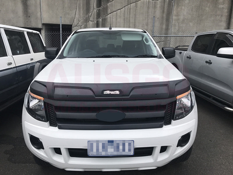 PRE-ORDER Injection Weather Shields + Bonnet Protector for Ford Ranger Dual Cab 2012-2015