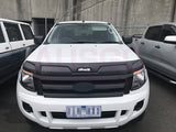 Weather Shields + Bonnet Protector for Ford Ranger Extra Cab 2012-2015