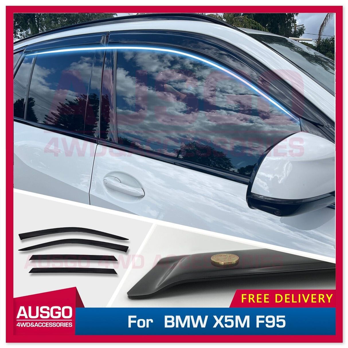 Luxury Weather Shields for BMW X5M F95 2020-Onwards