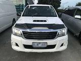 Luxury Weather Shields + Bonnet Protector for Toyota Hilux Single Cab 2011-2015